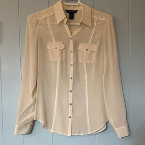 100% Silk Blouse Size 0